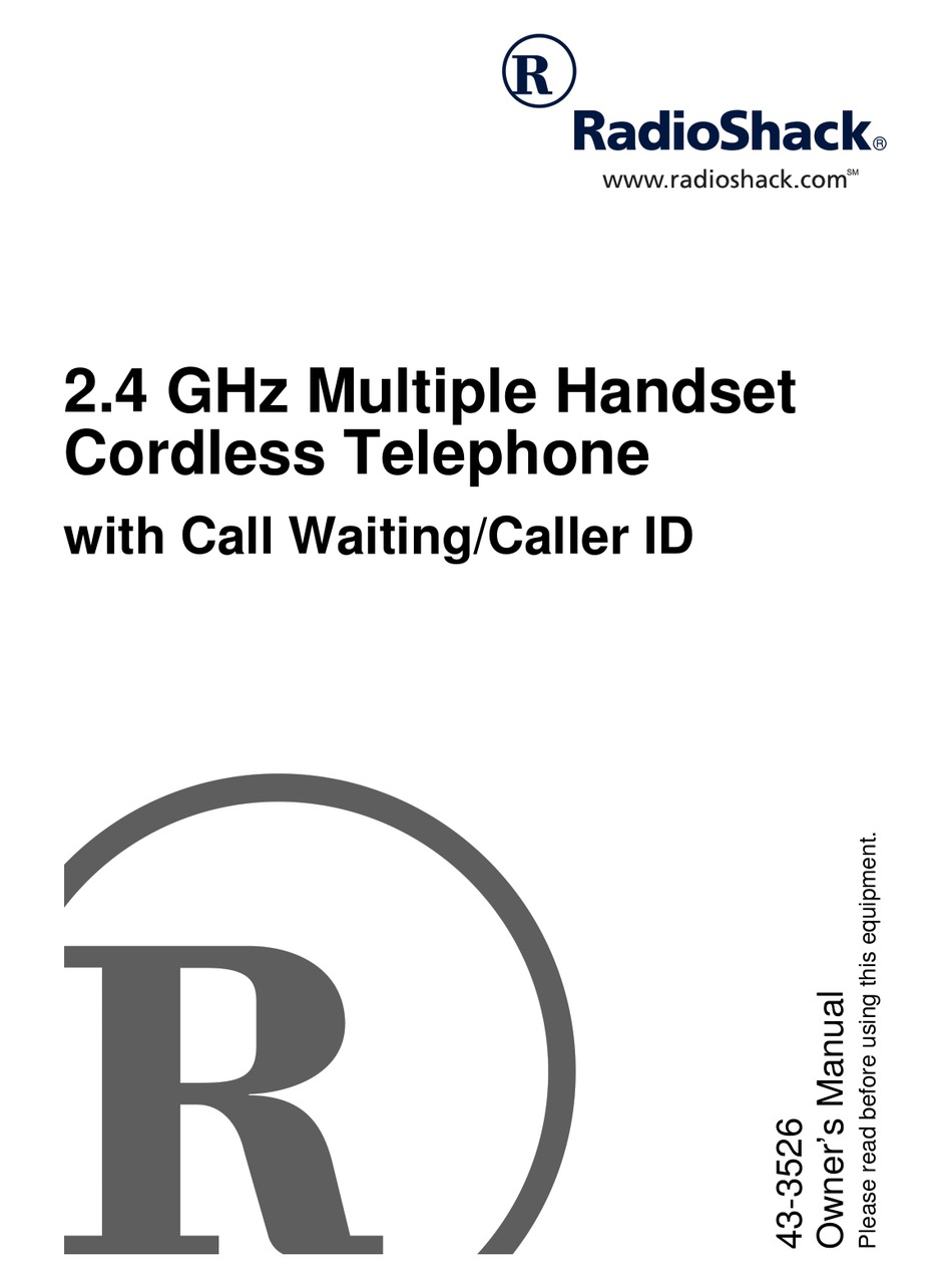RADIO SHACK 433526 OWNER'S MANUAL Pdf Download ManualsLib
