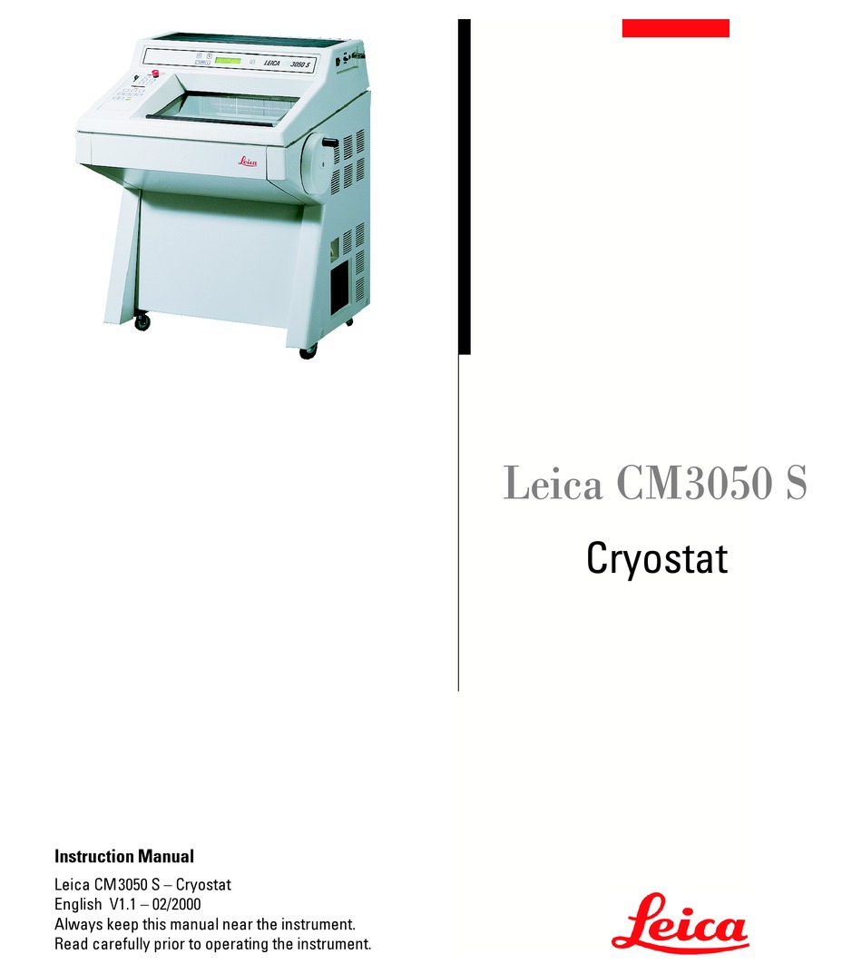 LEICA CM3050 S INSTRUCTION MANUAL Pdf Download ManualsLib