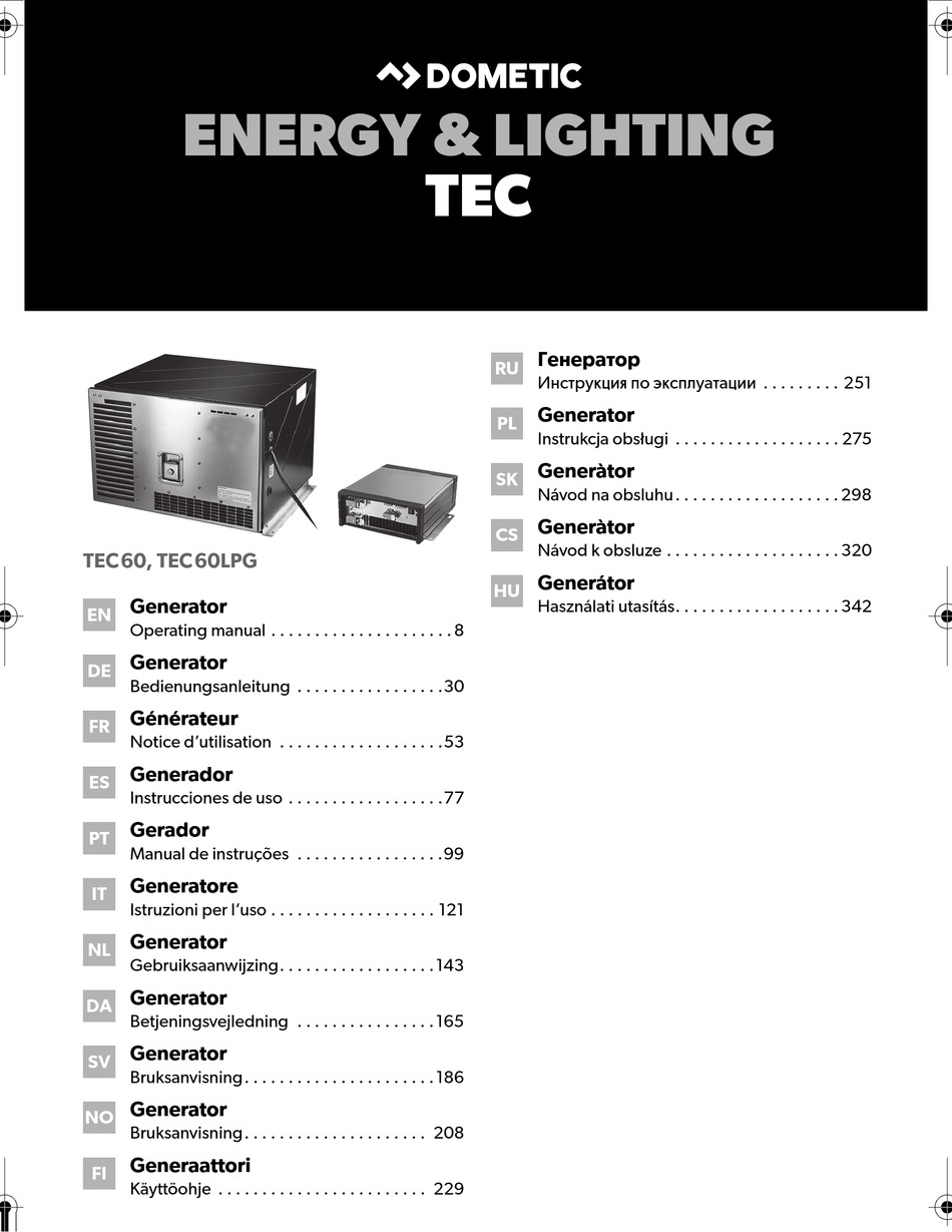 DOMETIC TEC60 OPERATING MANUAL Pdf Download | ManualsLib