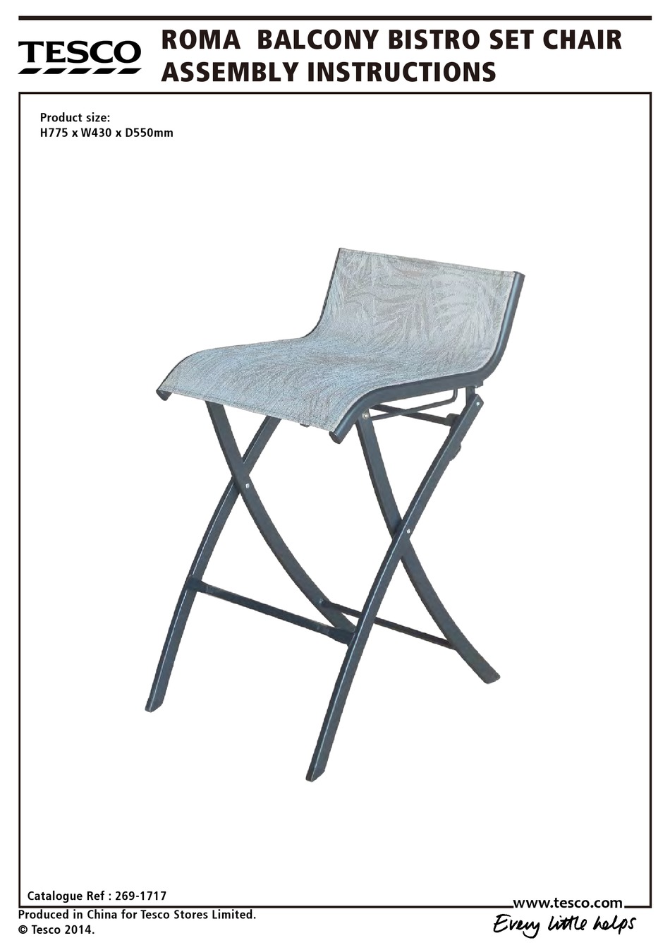 tesco bistro set