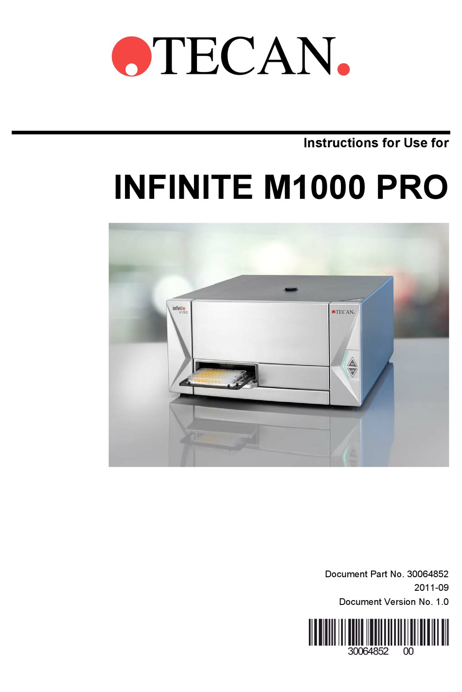 TECAN INFINITE M1000 PRO INSTRUCTIONS FOR USE MANUAL Pdf Download