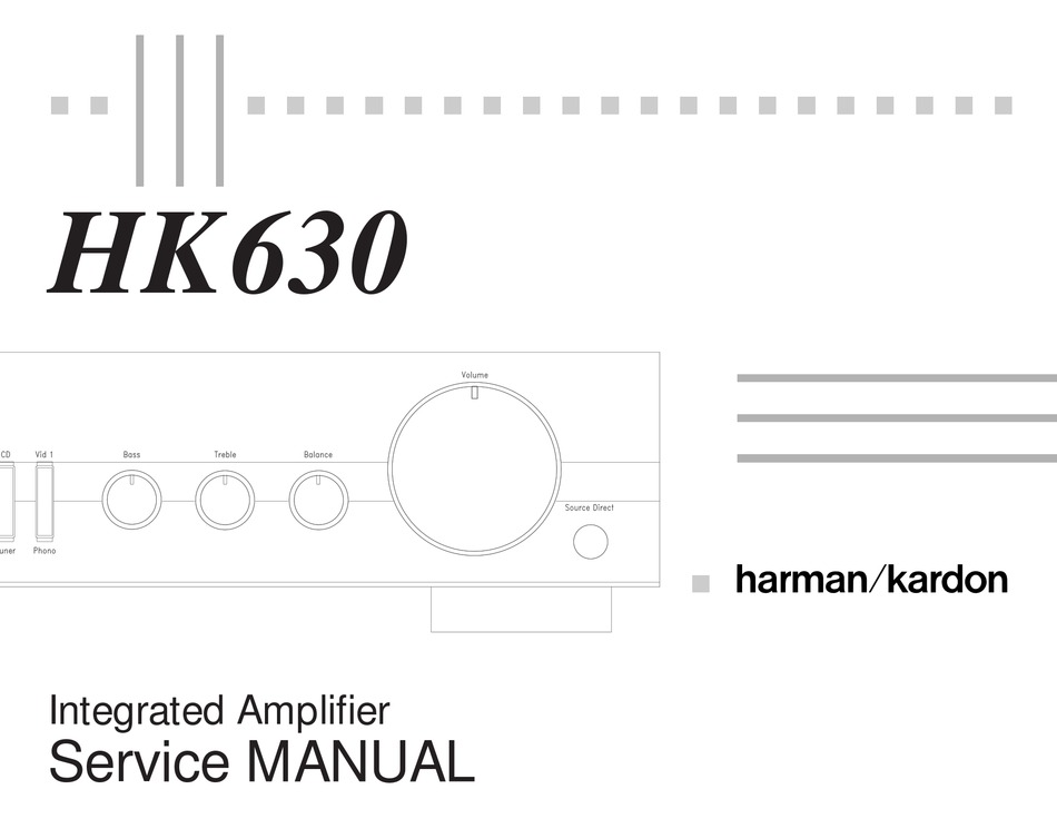 Harman Kardon HK630 Service Manual 