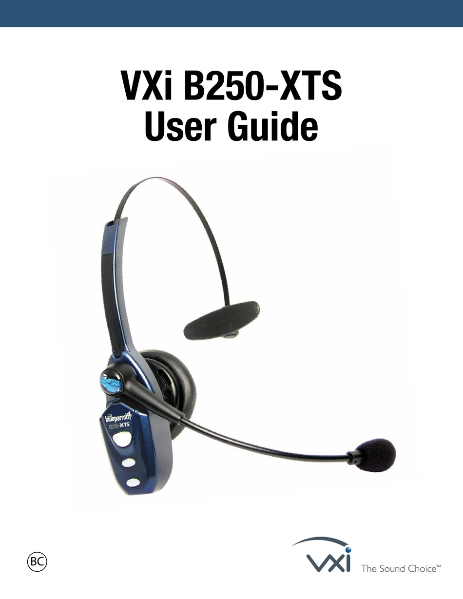 VXI B250-XTS USER MANUAL Pdf Download | ManualsLib