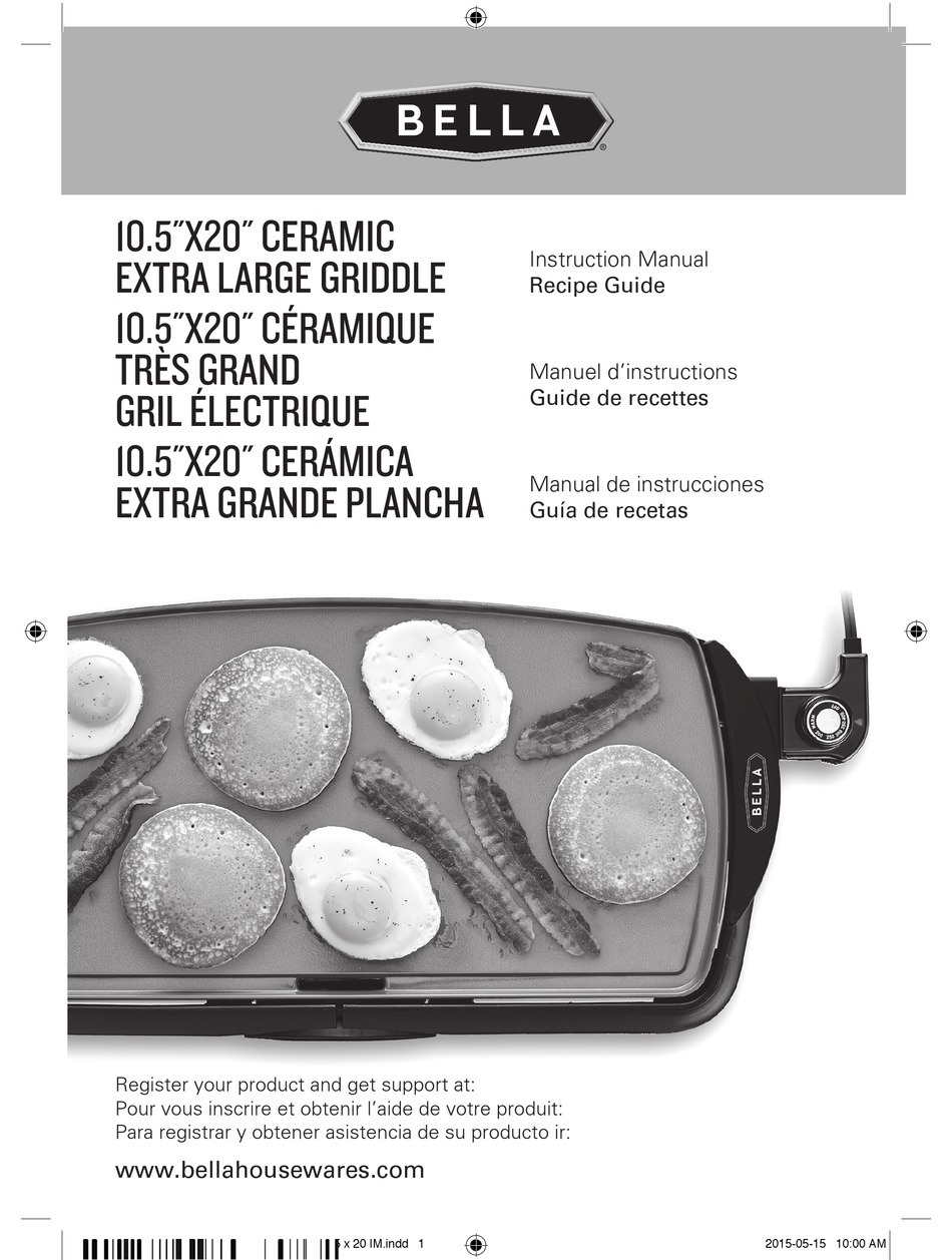 BELLA 14447 INSTRUCTION MANUAL Pdf Download ManualsLib