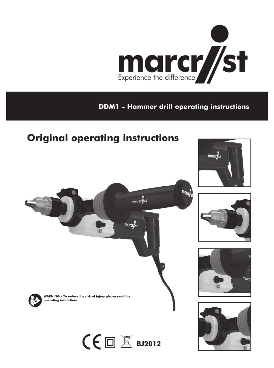 Marcrist DDM1 Diamond Core Drill 110v 