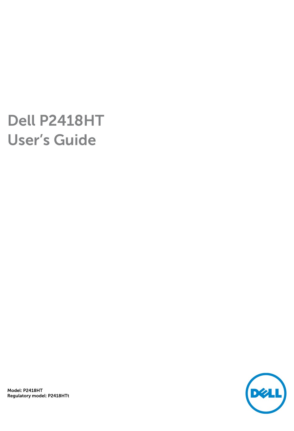 dell 2418ht touch screen driver