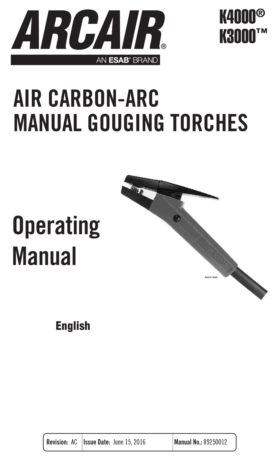 ARCAIR K4000 OPERATING MANUAL Pdf Download | ManualsLib
