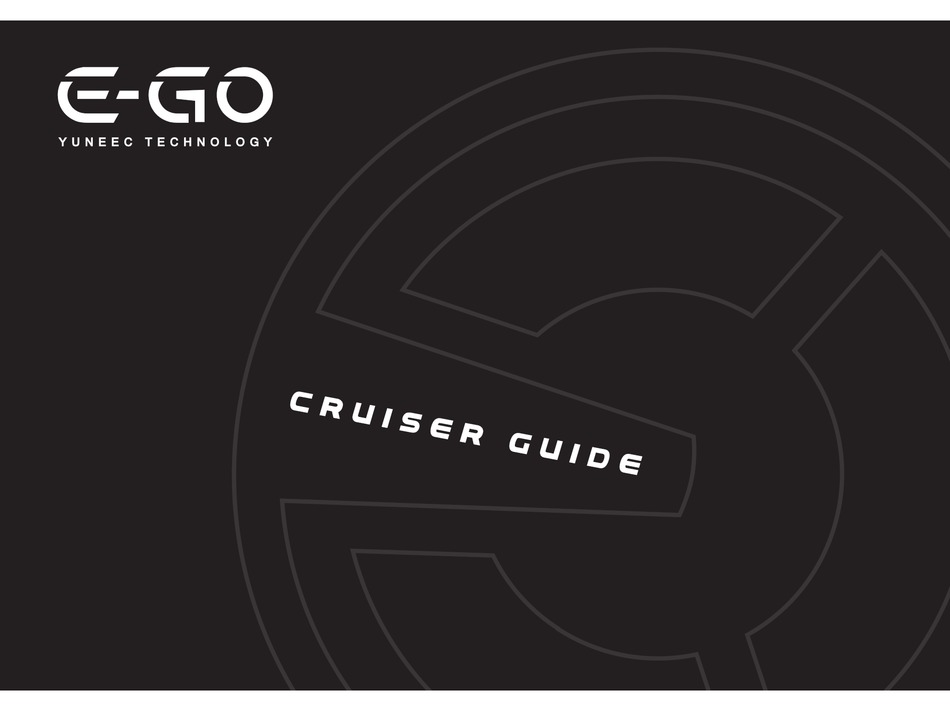 Yuneec E Go Cruiser Manual Pdf Download Manualslib