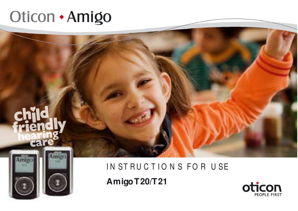 OTICON AMIGO T20 INSTRUCTIONS FOR USE MANUAL Pdf Download ManualsLib