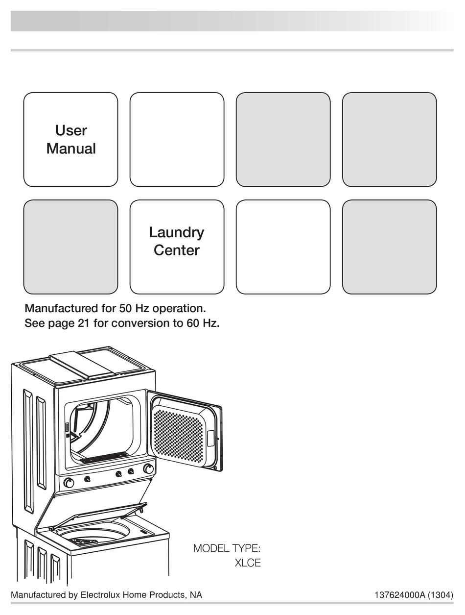 User manual Electrolux ECM1303W (English - 20 pages)