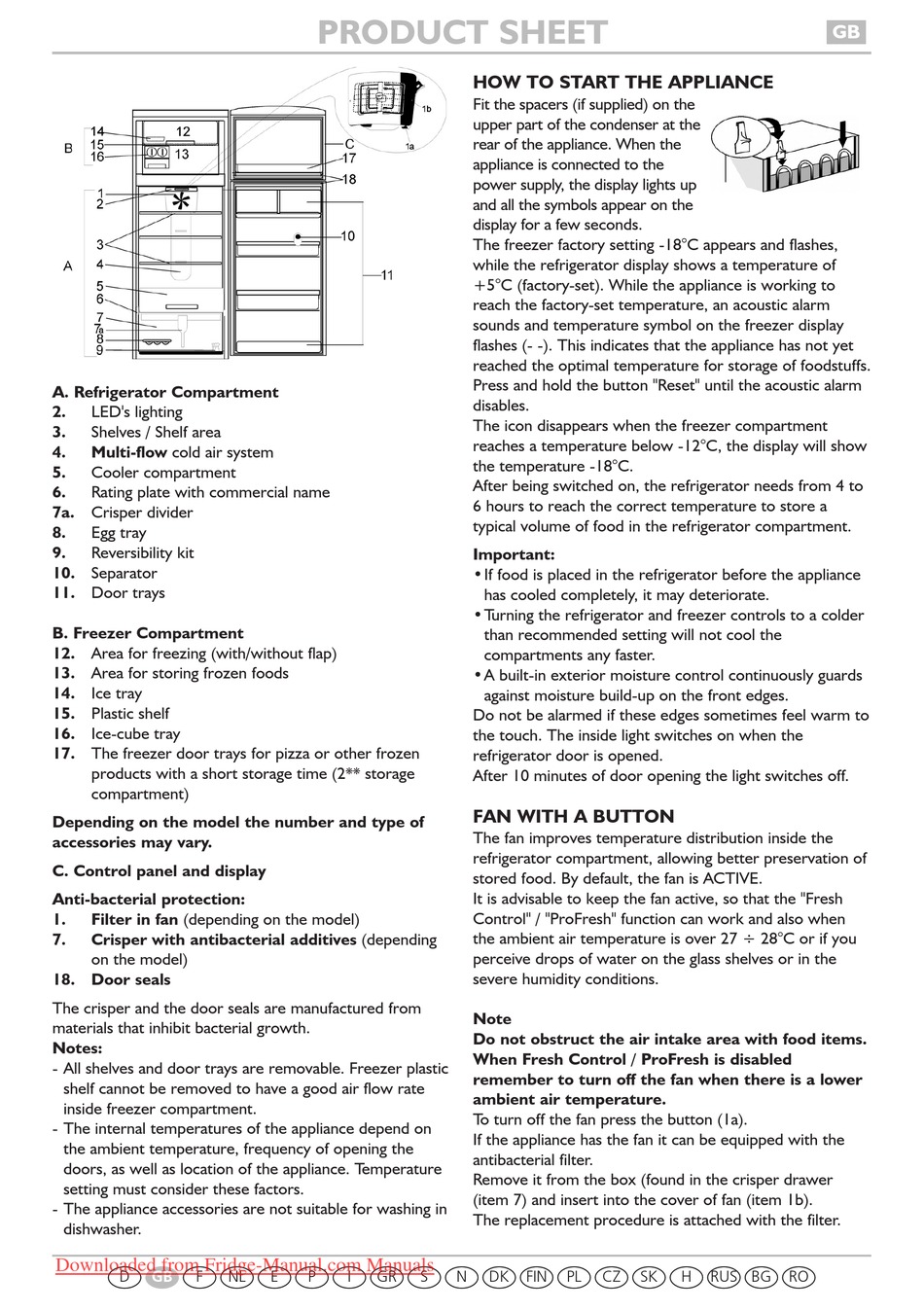 Whirlpool Wtc 3746 Product Sheet Pdf Download 