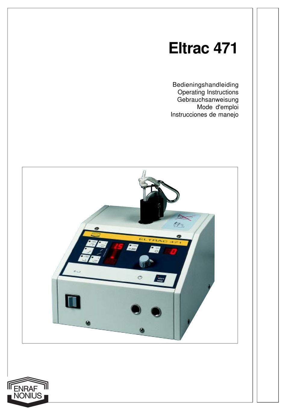 ENRAF NONIUS ELTRAC 471 OPERATING INSTRUCTIONS MANUAL Pdf Download