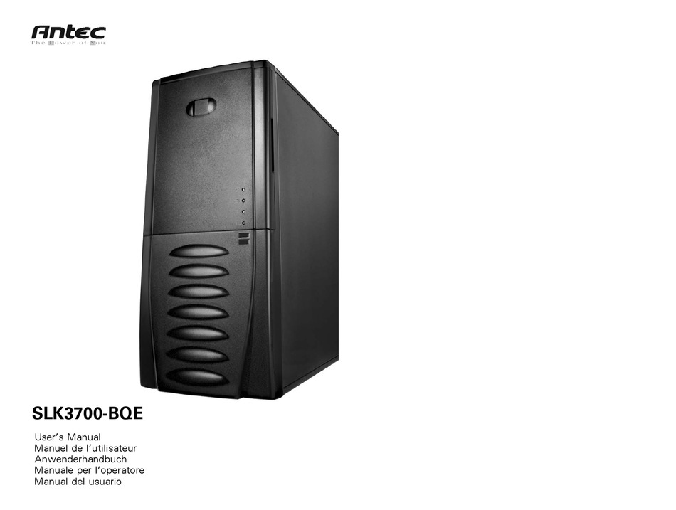 ANTEC SLK3700-BQE USER MANUAL Pdf Download | ManualsLib