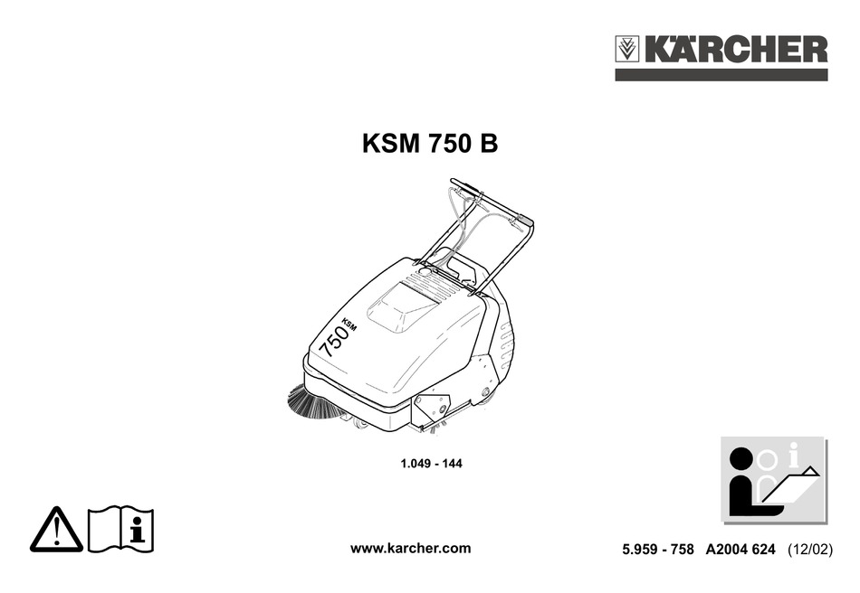 Karcher Ksm 750 B Operating Instructions Manual Pdf Download Manualslib