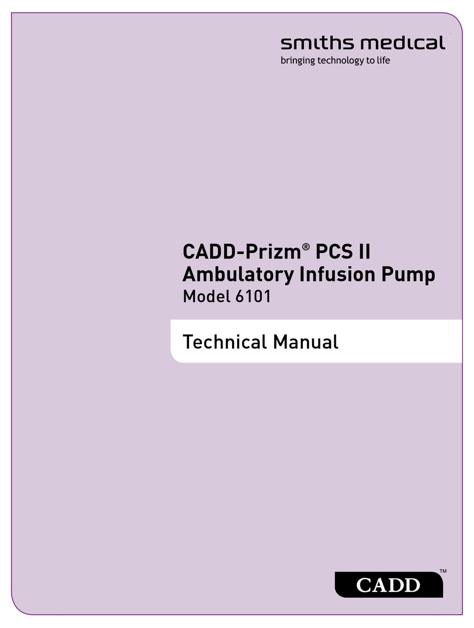 SMITHS MEDICAL CADDPRIZM PCS II TECHNICAL MANUAL Pdf Download ManualsLib
