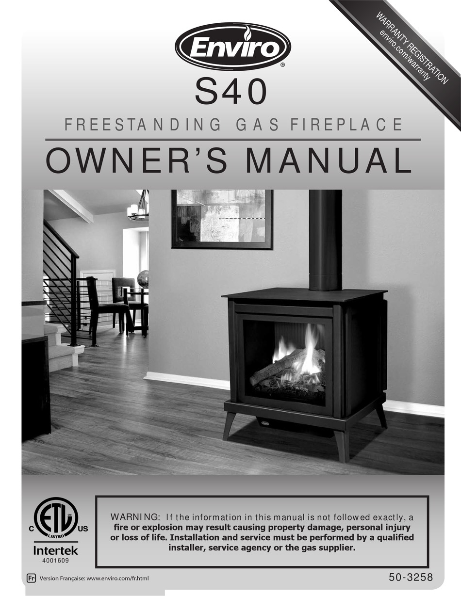 Enviro S40 Owner S Manual Pdf, Enviro Gas Fireplace Troubleshooting