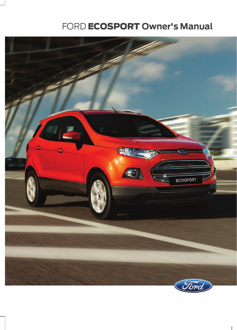 Ford Ecosport 14 Owner S Manual Pdf Download Manualslib