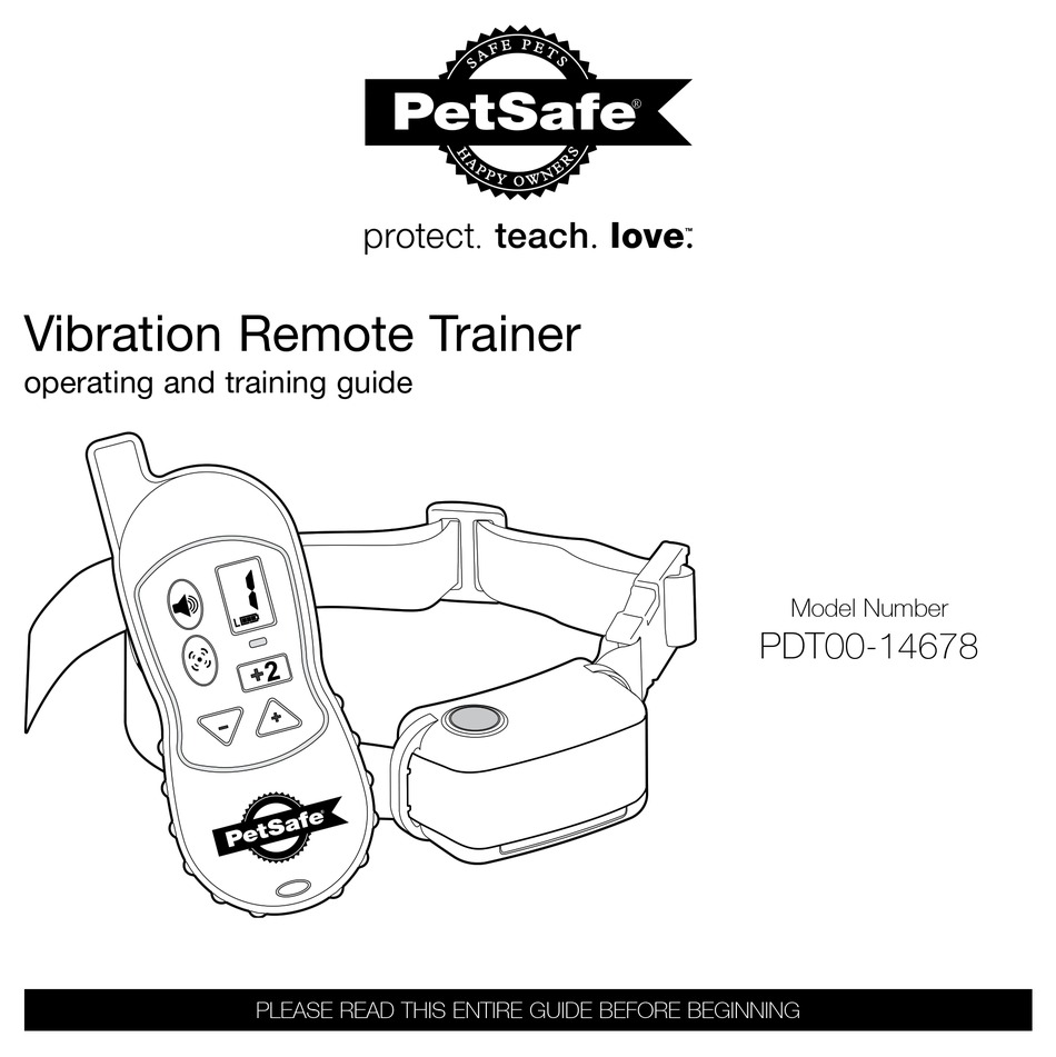 PETSAFE PDT0014678 OPERATING AND TRAINING MANUAL Pdf Download ManualsLib