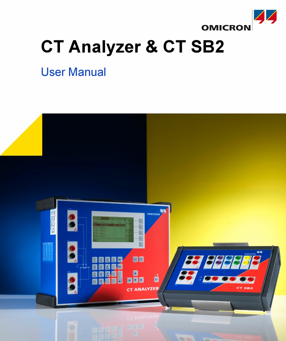 Omicron Lab Ct Analyzer User Manual Pdf Download Manualslib