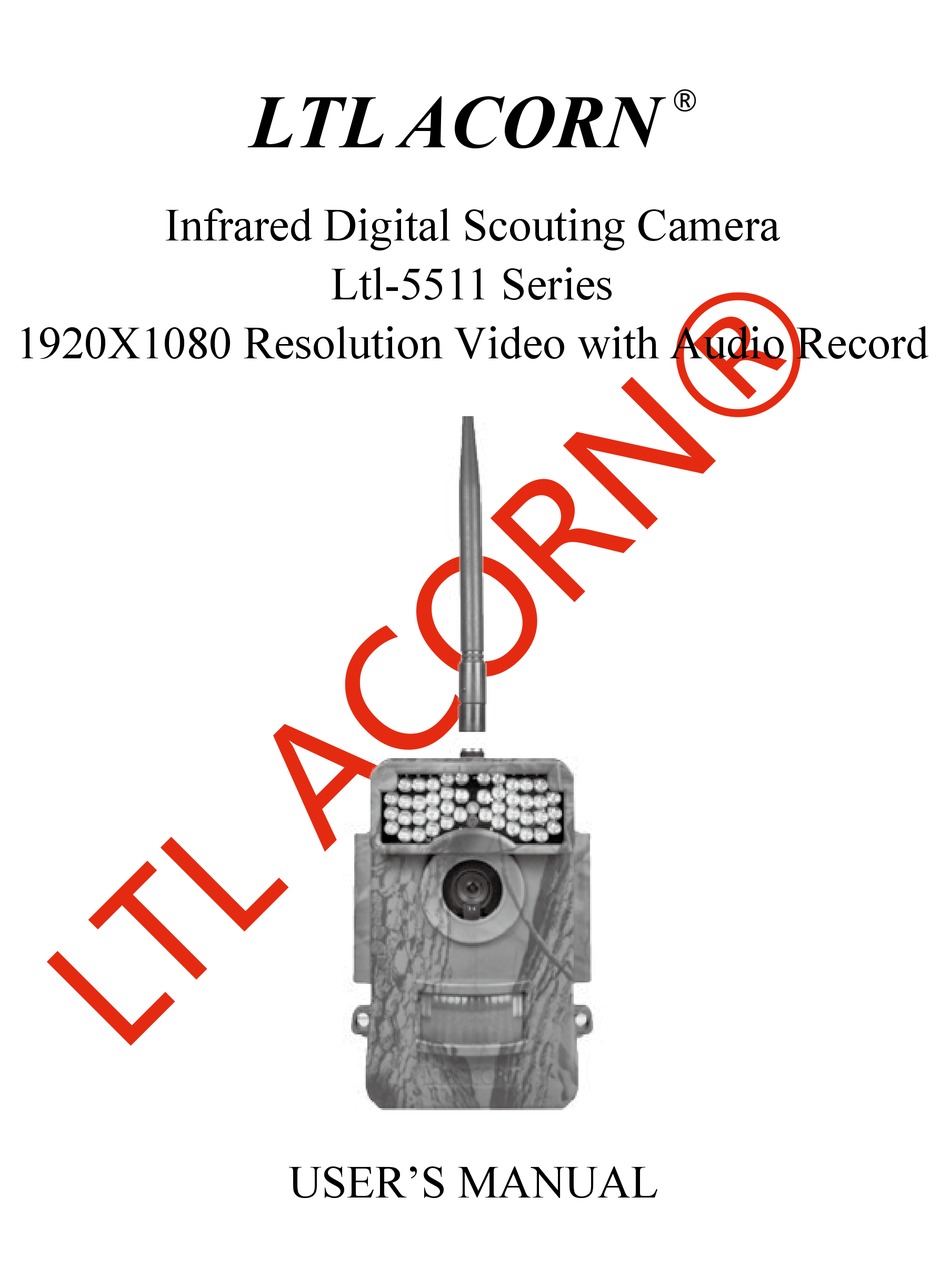 Ltl Acorn Ltl 5511 Series User Manual Pdf Download Manualslib