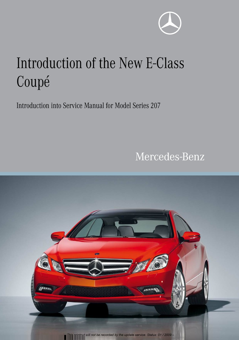 Mercedes Benz E Class Series 207 Service Manual Pdf Download Manualslib