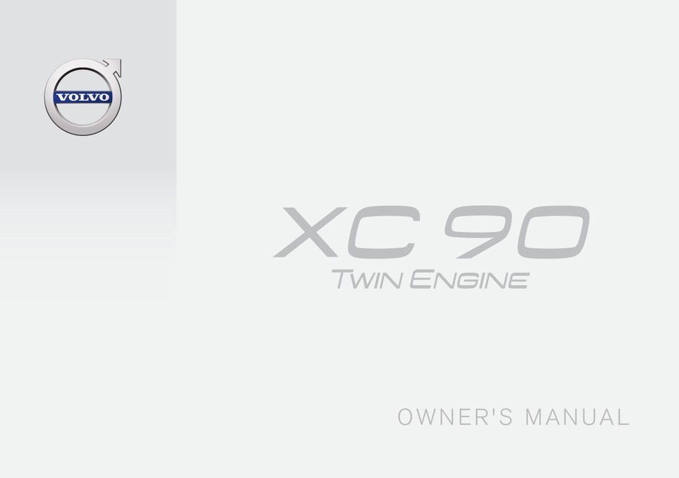 VOLVO XC90 TWIN ENGINE OWNER'S MANUAL Pdf Download ManualsLib