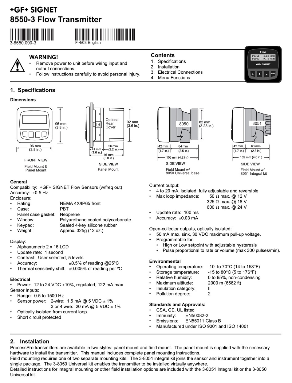 SIGNET 8550 3 USER MANUAL Pdf Download ManualsLib signet-8550-3-user-manual-pdf-download-manualslib