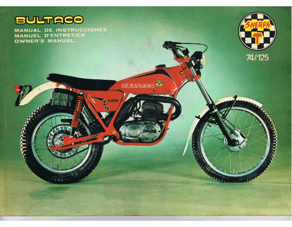 244cc Manual Haynes for 1974 Bultaco Sherpa T 250 