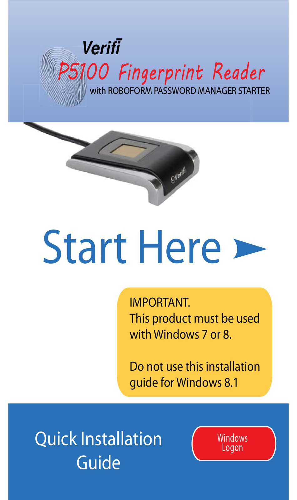 verifi fingerprint reader software