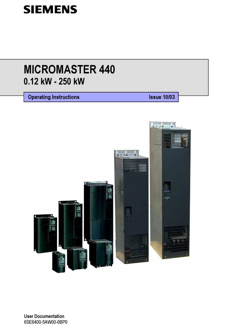 Siemens Micromaster 440 6se6440-2ab12-5aa0 6se6 440-2ab12-5aa0 