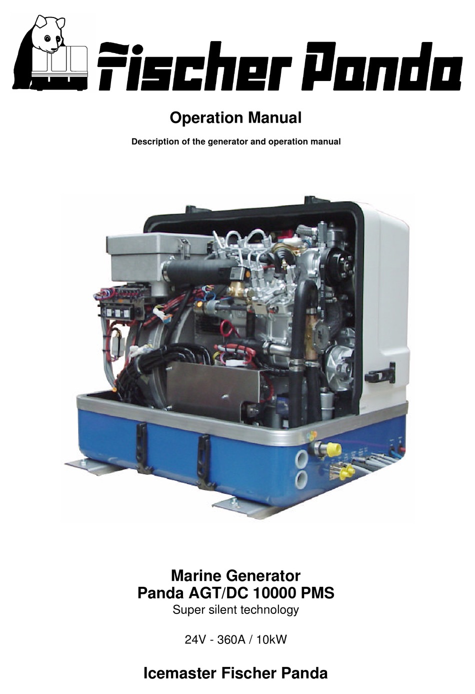 Fischer Panda Panda Agt Dc 10000 Pms Operation Manual Pdf Download Manualslib