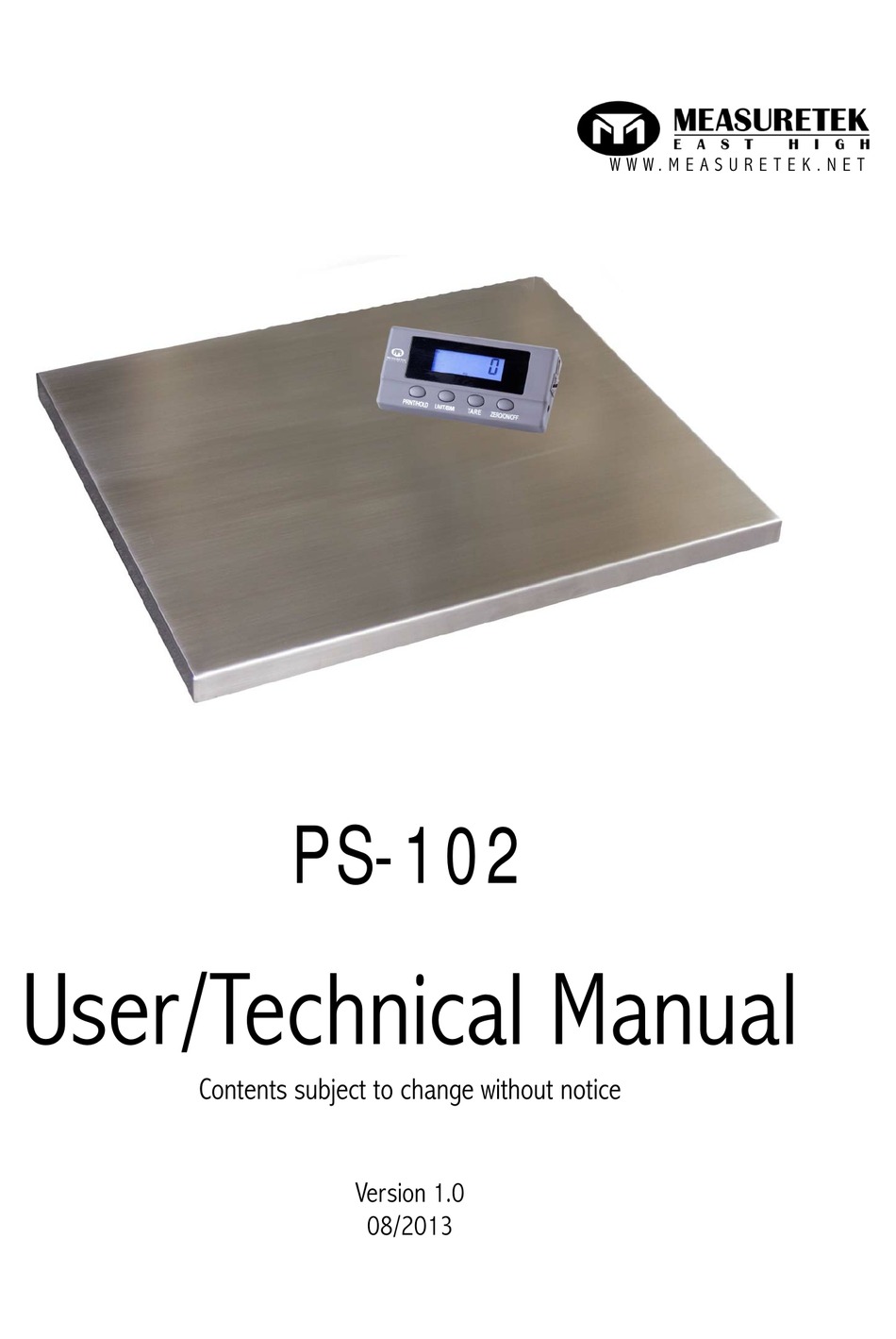 MEASURETEK PS102 USER'S & TECHNICAL MANUAL Pdf Download ManualsLib