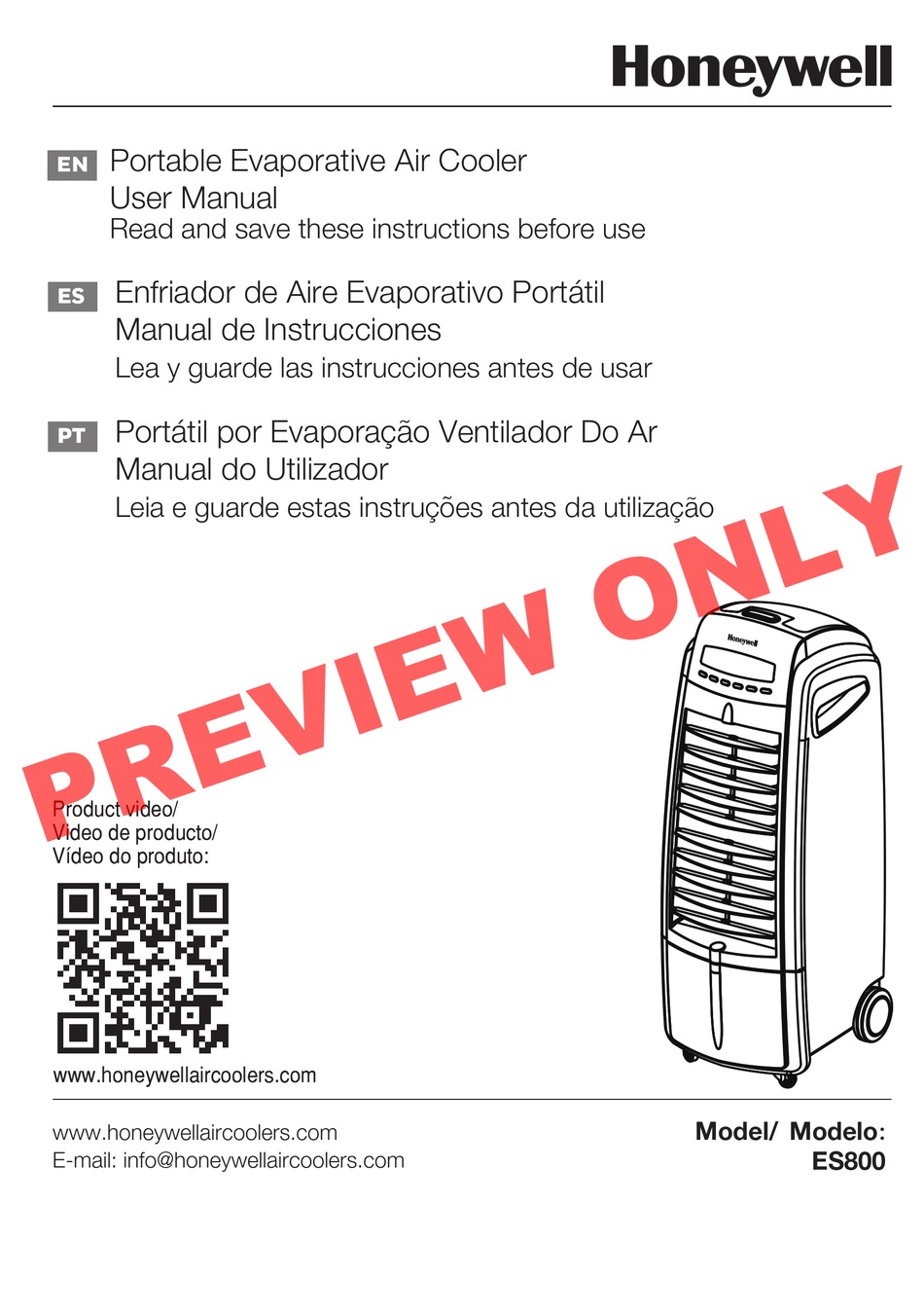 HONEYWELL ES800 USER MANUAL Pdf Download ManualsLib