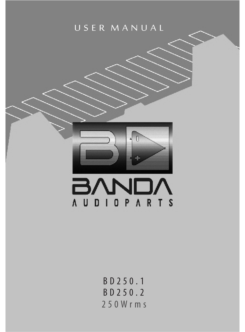 BANDA BD250.1 USER MANUAL Pdf Download | ManualsLib