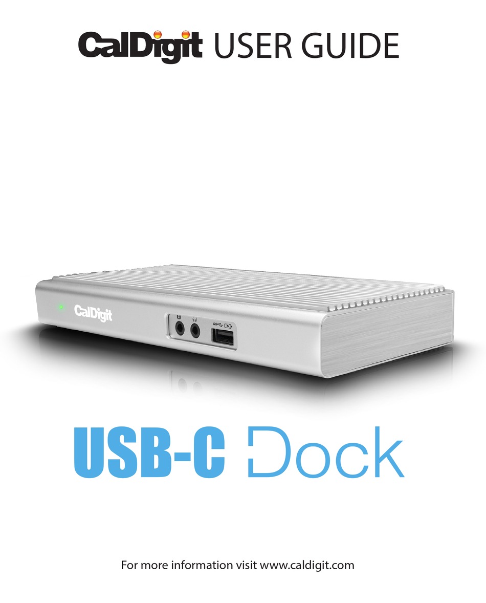 CALDIGIT USBCDOCKUS05 USER MANUAL Pdf Download ManualsLib