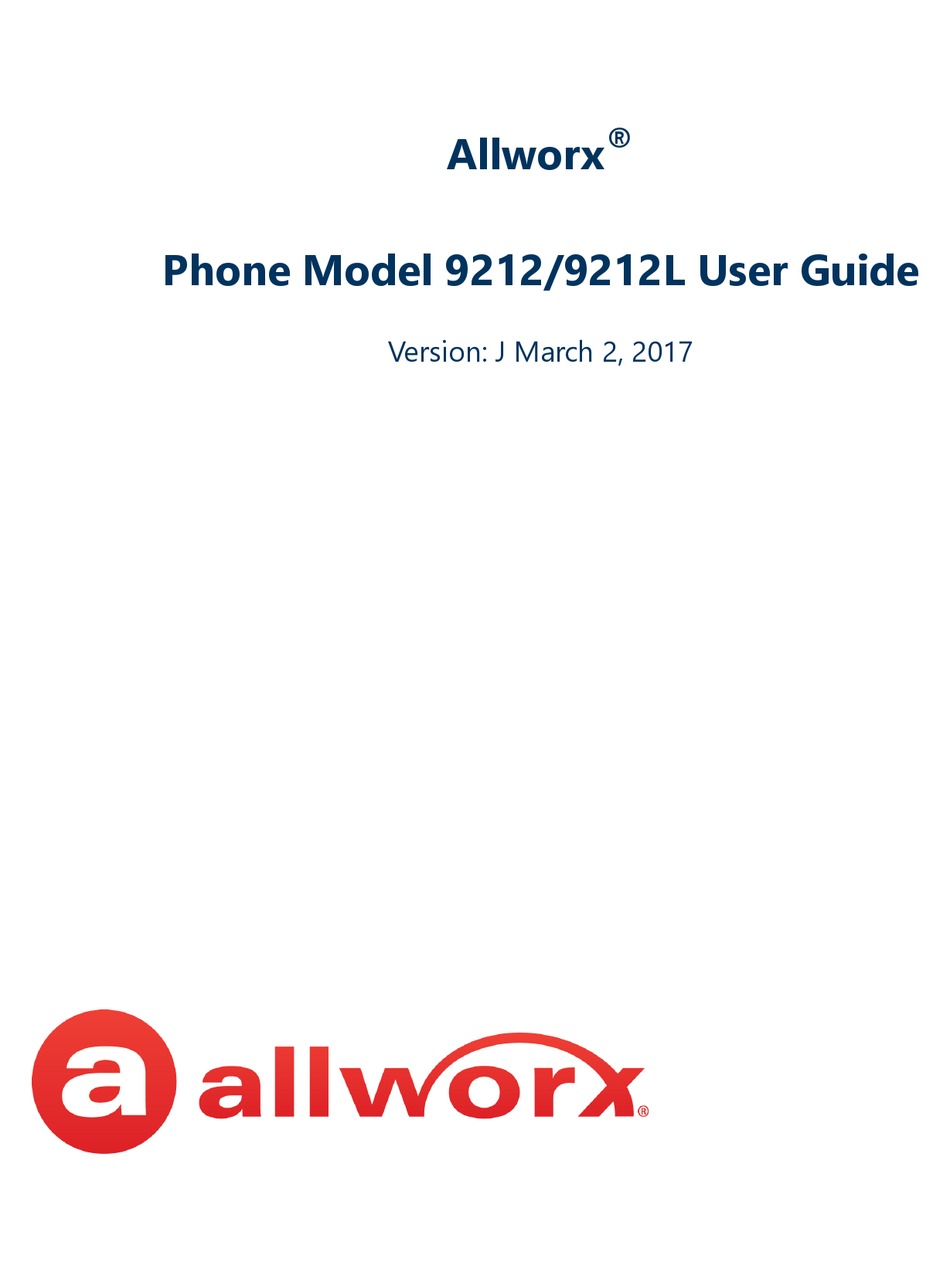 Allworx Phone Manual