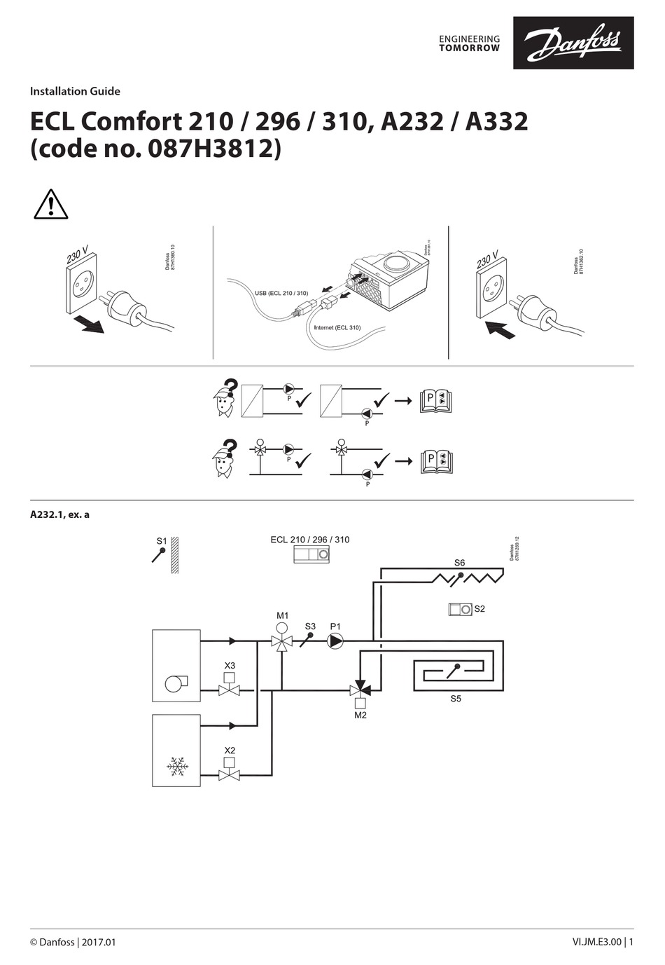 DANFOSS ECL COMFORT 210 INSTALLATION MANUAL Pdf Download | ManualsLib