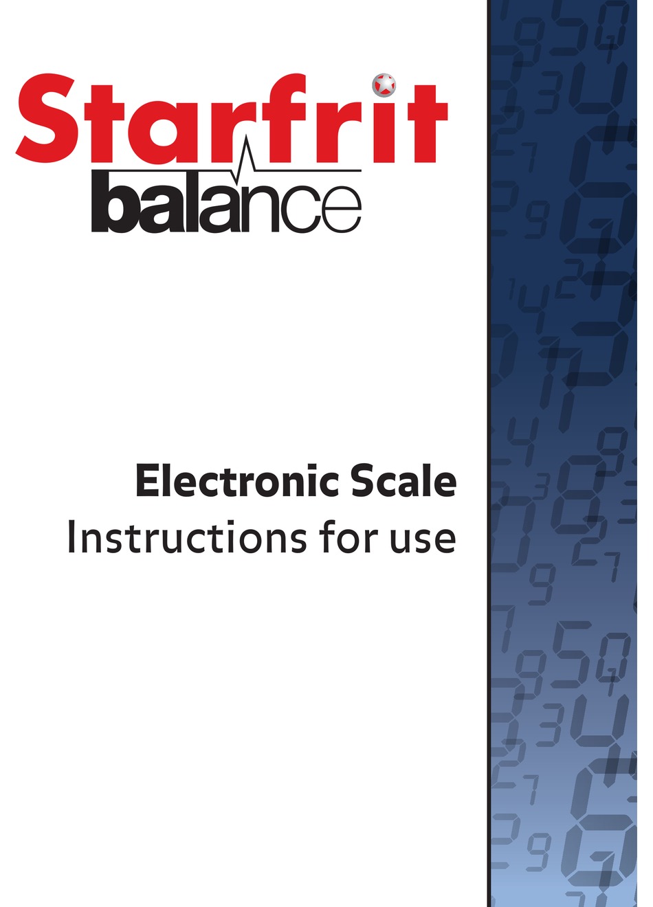 STARFRIT BALANCE INSTRUCTIONS FOR USE Pdf Download ManualsLib