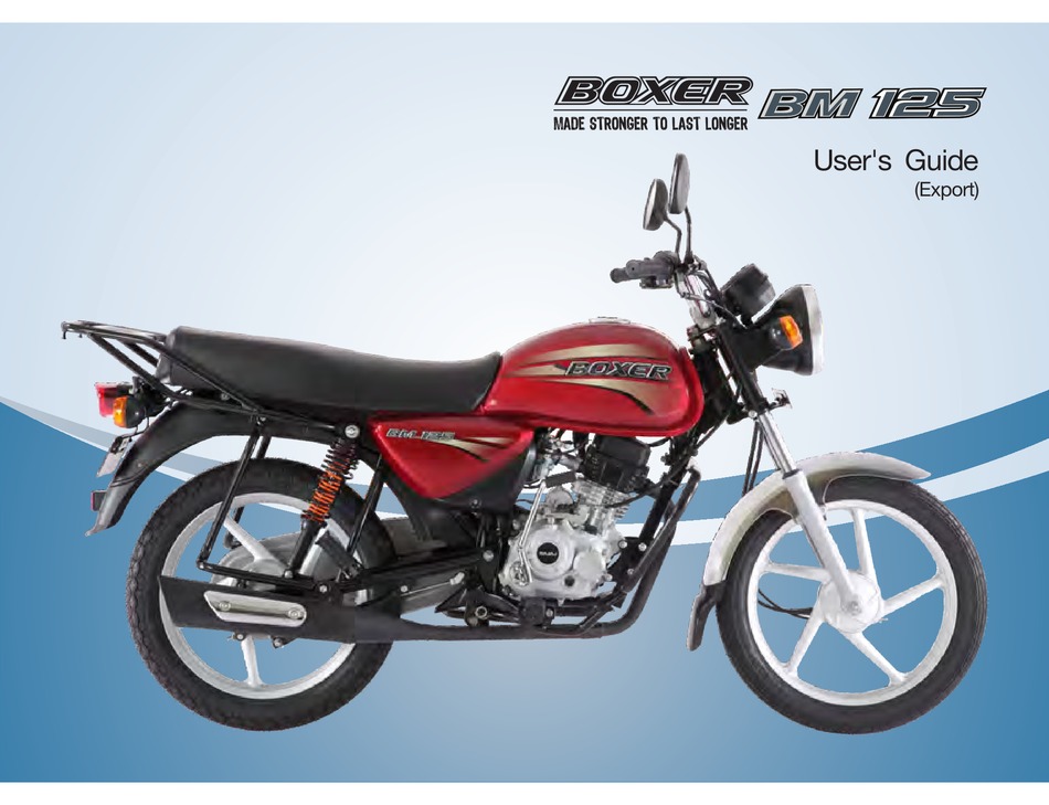 BOXER BM 125 USER MANUAL Pdf Download ManualsLib