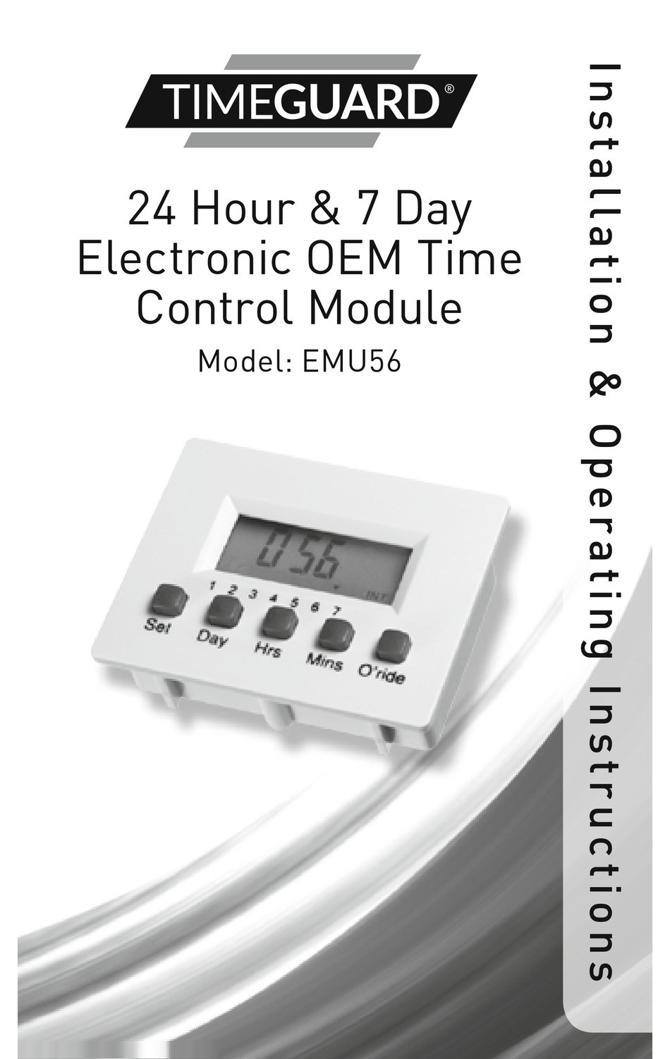 TIMEGUARD EMU56 INSTALLATION & OPERATING INSTRUCTIONS MANUAL Pdf