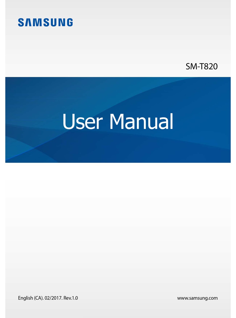 SAMSUNG SM-T820 USER MANUAL Pdf Download | ManualsLib