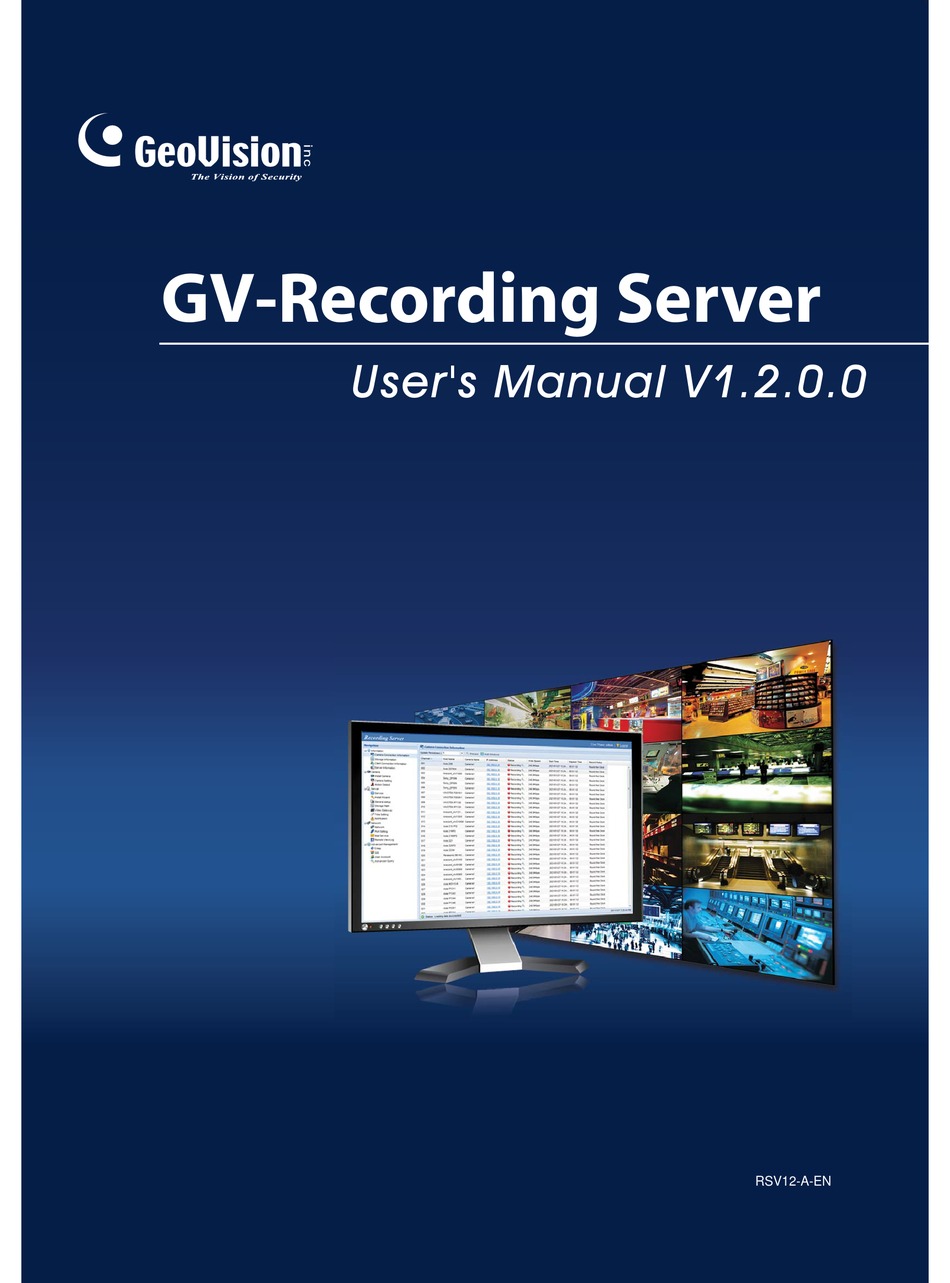 GEOVISION GVRECORDING SERVER USER MANUAL Pdf Download ManualsLib