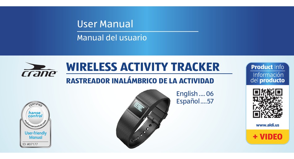 CRANE WIRELESS ACTIVITY TRACKER USER MANUAL Pdf Download | ManualsLib