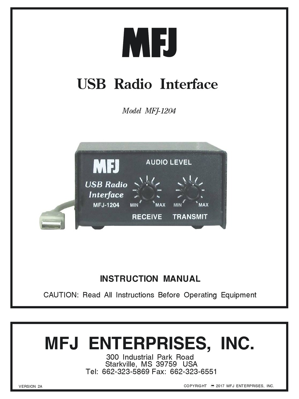 MFJ 1204 INSTRUCTION MANUAL Pdf Download | ManualsLib