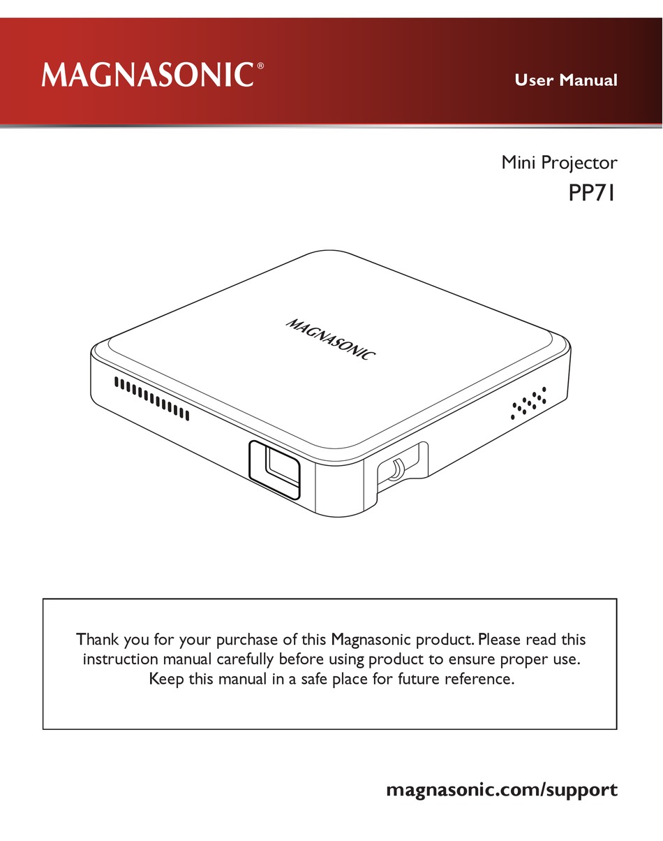 MAGNASONIC PP71 USER MANUAL Pdf Download ManualsLib