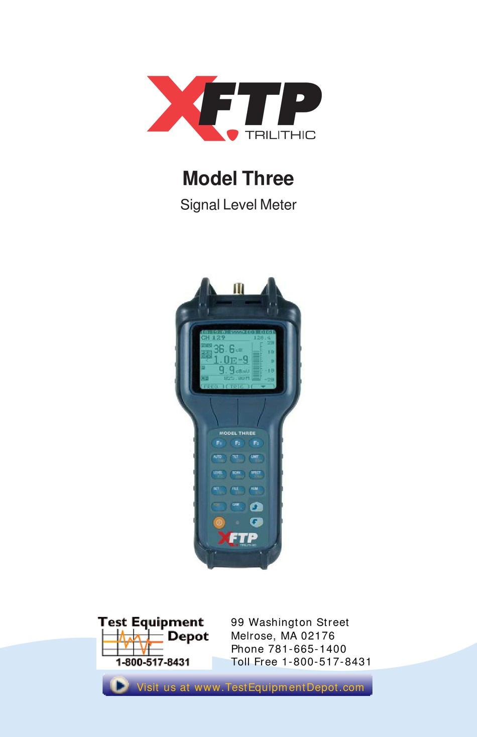 Trilithic Model Three Plus CATV Signal Level Meter