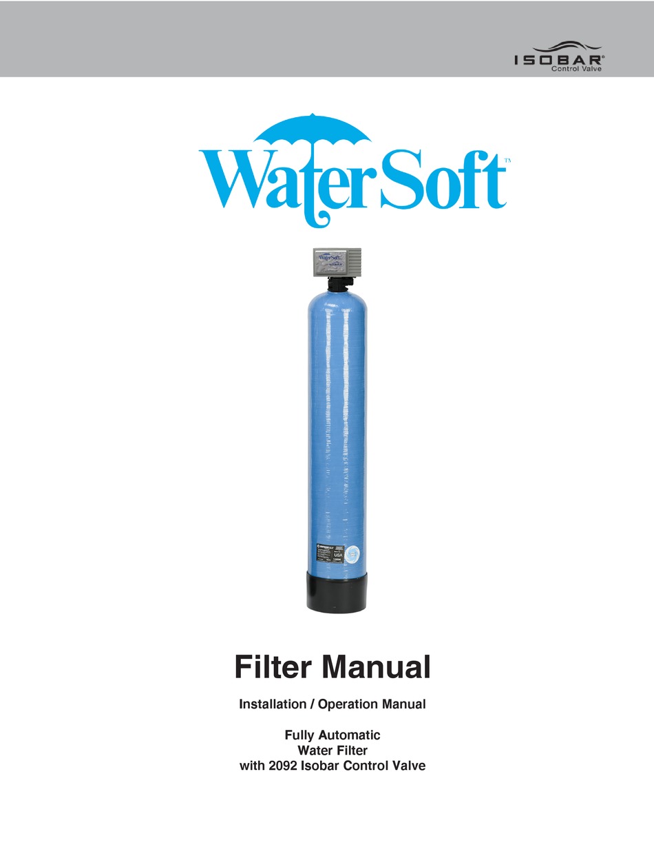 WATERSOFT G9P INSTALLATION AND OPERATION MANUAL Pdf Download ManualsLib