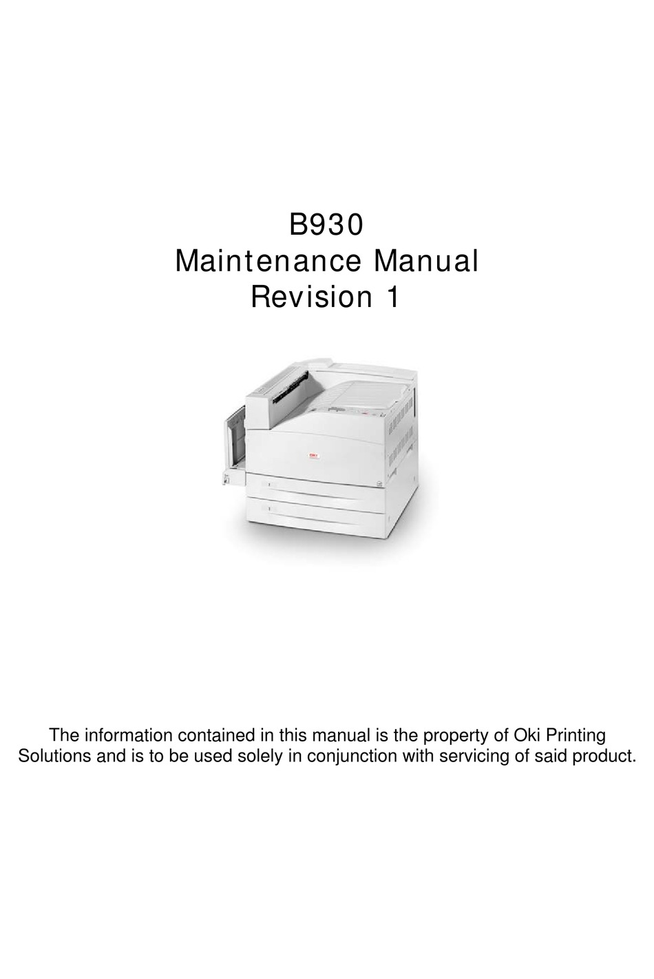oki printer maintenance