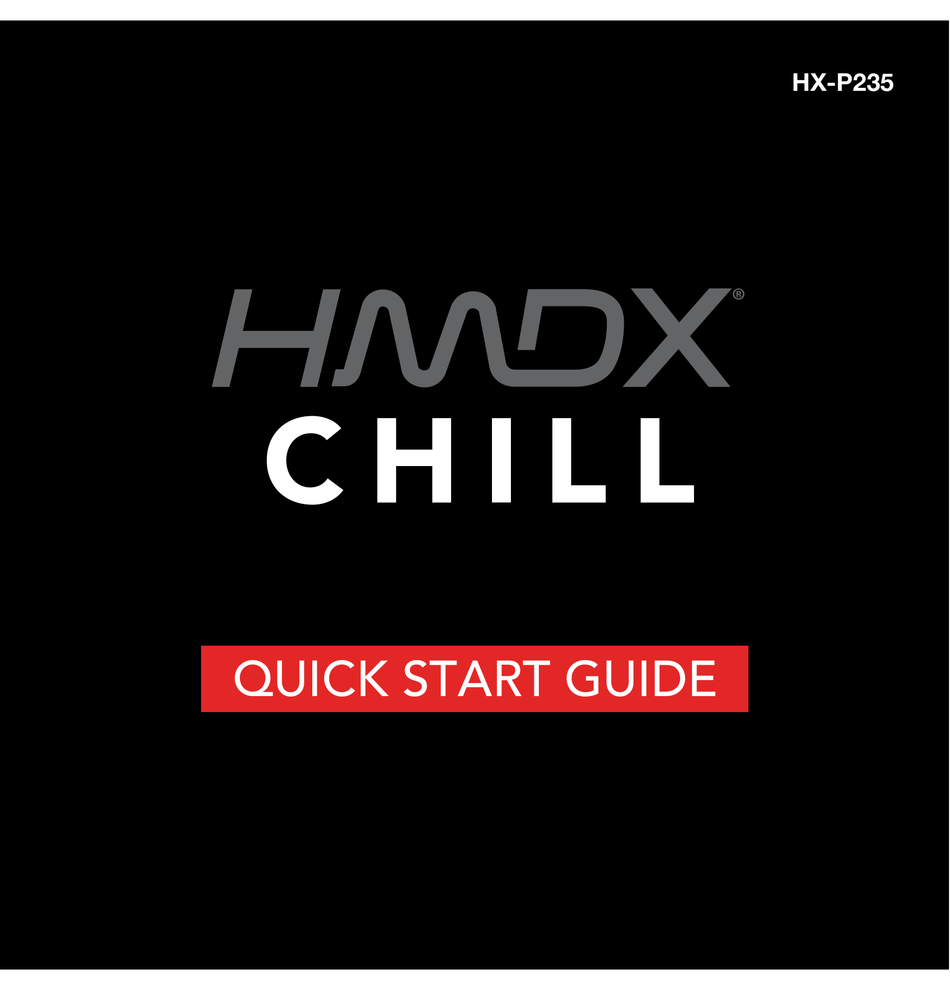 HMDX CHILL HX-P235 QUICK START MANUAL Pdf Download | ManualsLib