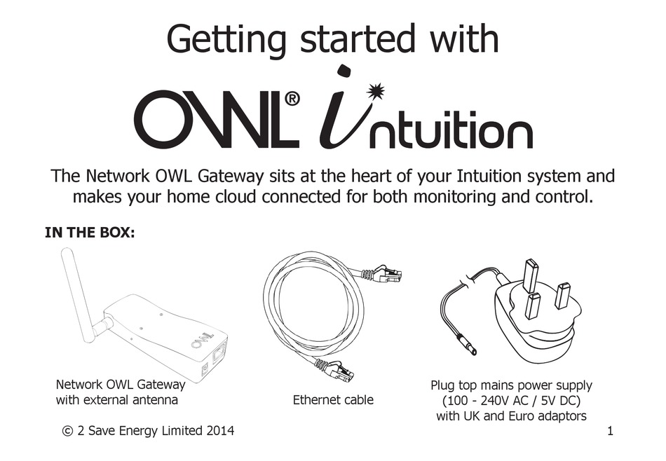 OWL INTUITION GETTING STARTED Pdf Download ManualsLib